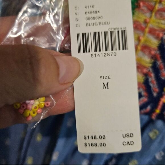 Anthropologie Verb Pallavi Singhee Rhapsody Embroidered Blouse - Picture 7 of 14